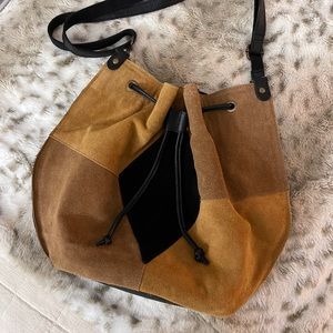 Free People tovey suede bucket bag… brand new!